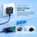 oraimo PowerCube 20 Chic 20W GaN Wall Charger Kit with Type-C to Lightning Cable